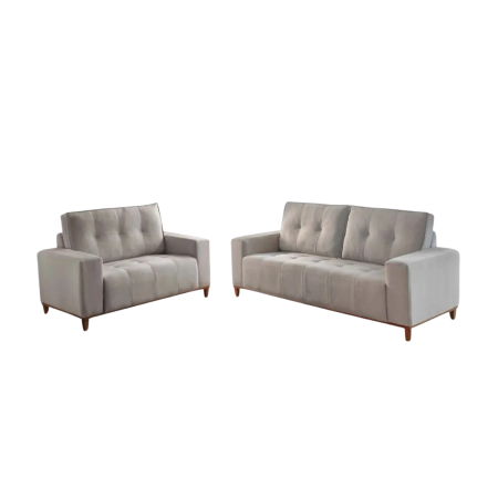 Sofa Fixo 500 2X3 lug Chenile Linho
